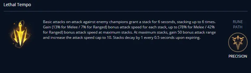 Lethal Tempo Rune