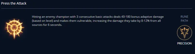 Press the Attack Rune