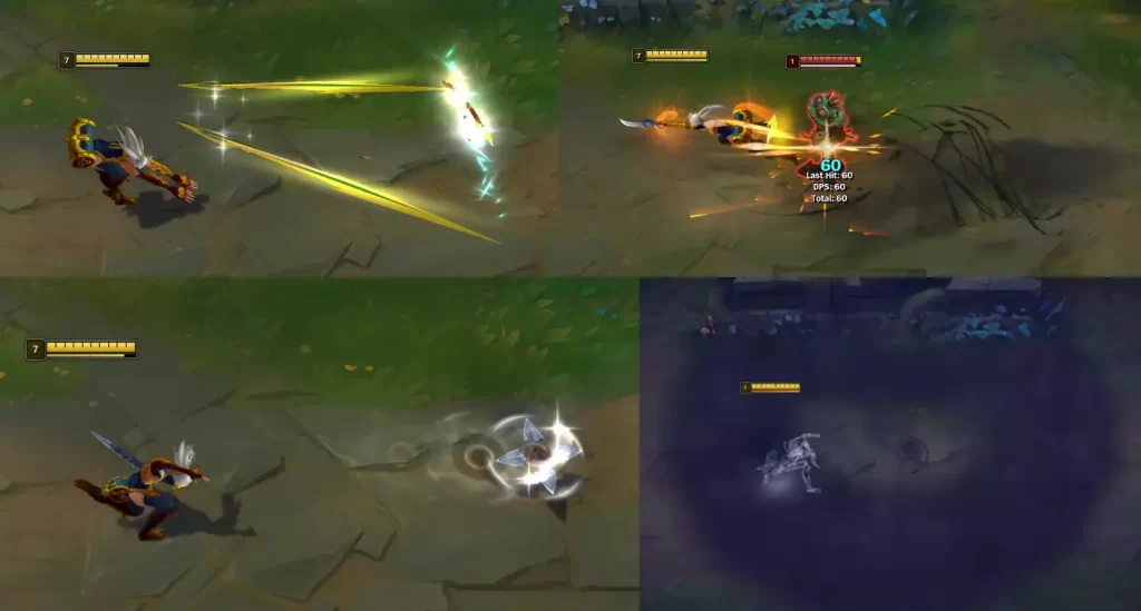 Stinger's Akali abilities in game