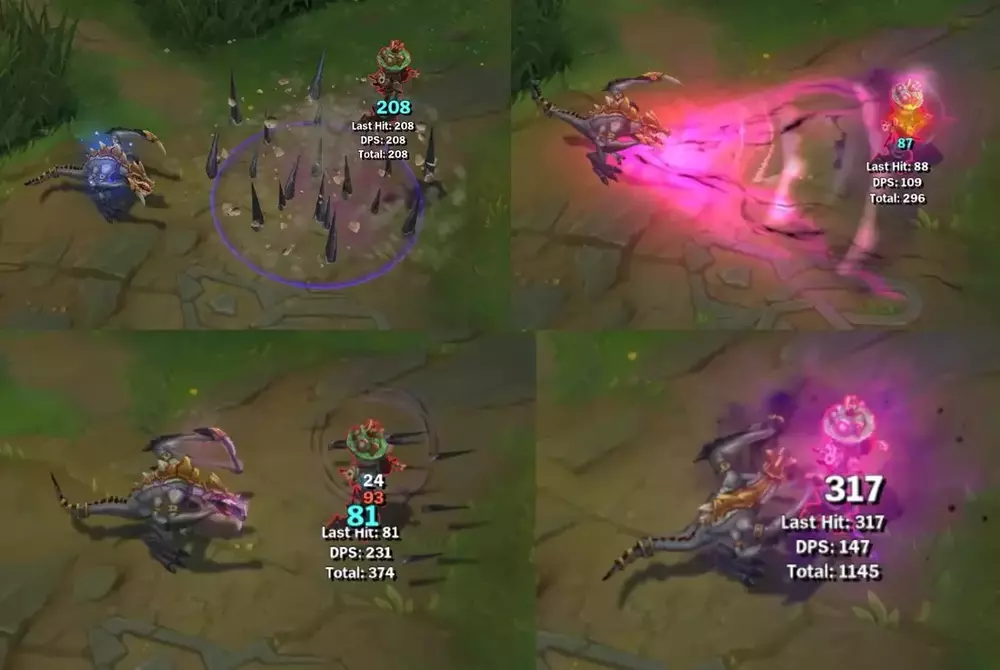 Prehistoric Cho'Gath Abilities Animations