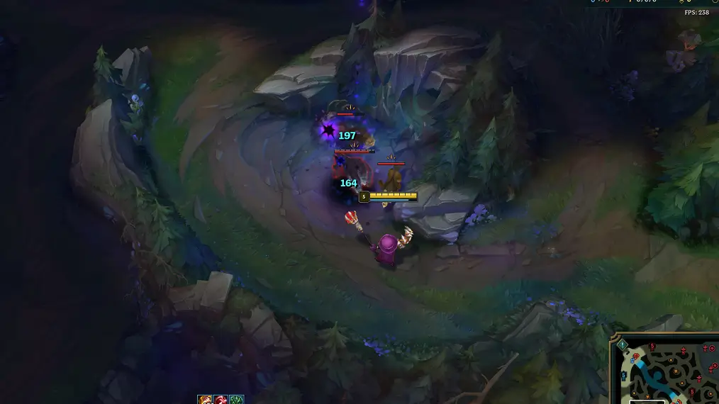 Veigar clearing the jungle